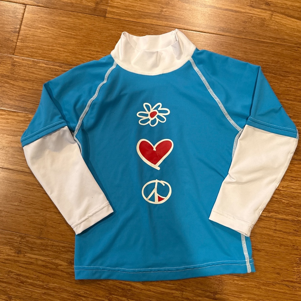 Girls swimwear long sleeve top